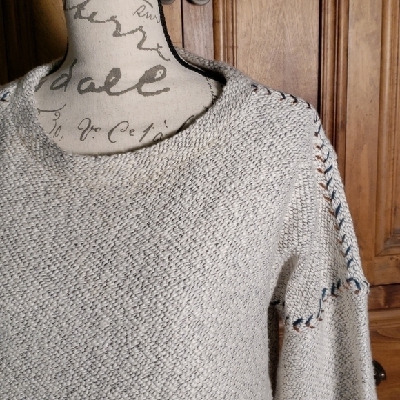 Lucky Brand Crew Neck Pullover Sweater  Sz S - Picture 2 of 9
